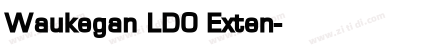 Waukegan LDO Exten字体转换